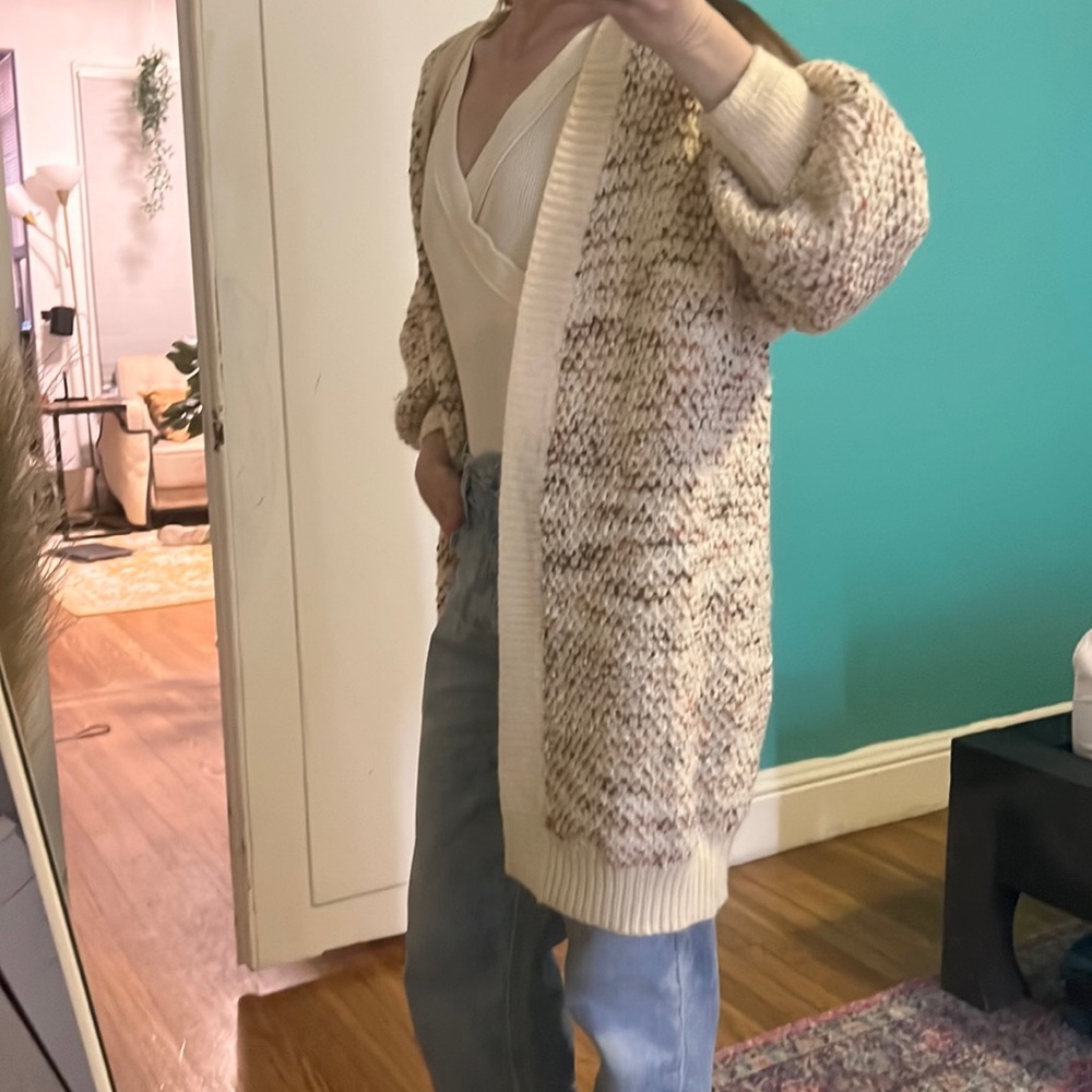 Anthropologie long knit cardigan, one size